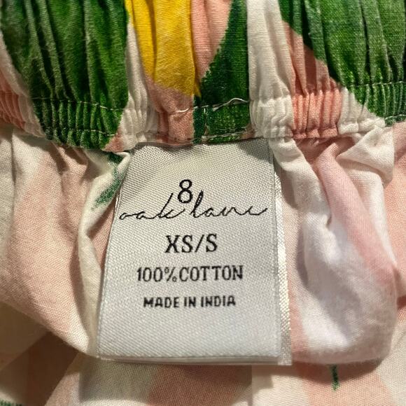 8 Oak Lane XS/S Pink White Stripe Lemon Print Sleep Shorts 100% Cotton - Picture 15 of 16